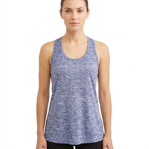 Athletic Works Women's Blue Heather Tank Top
